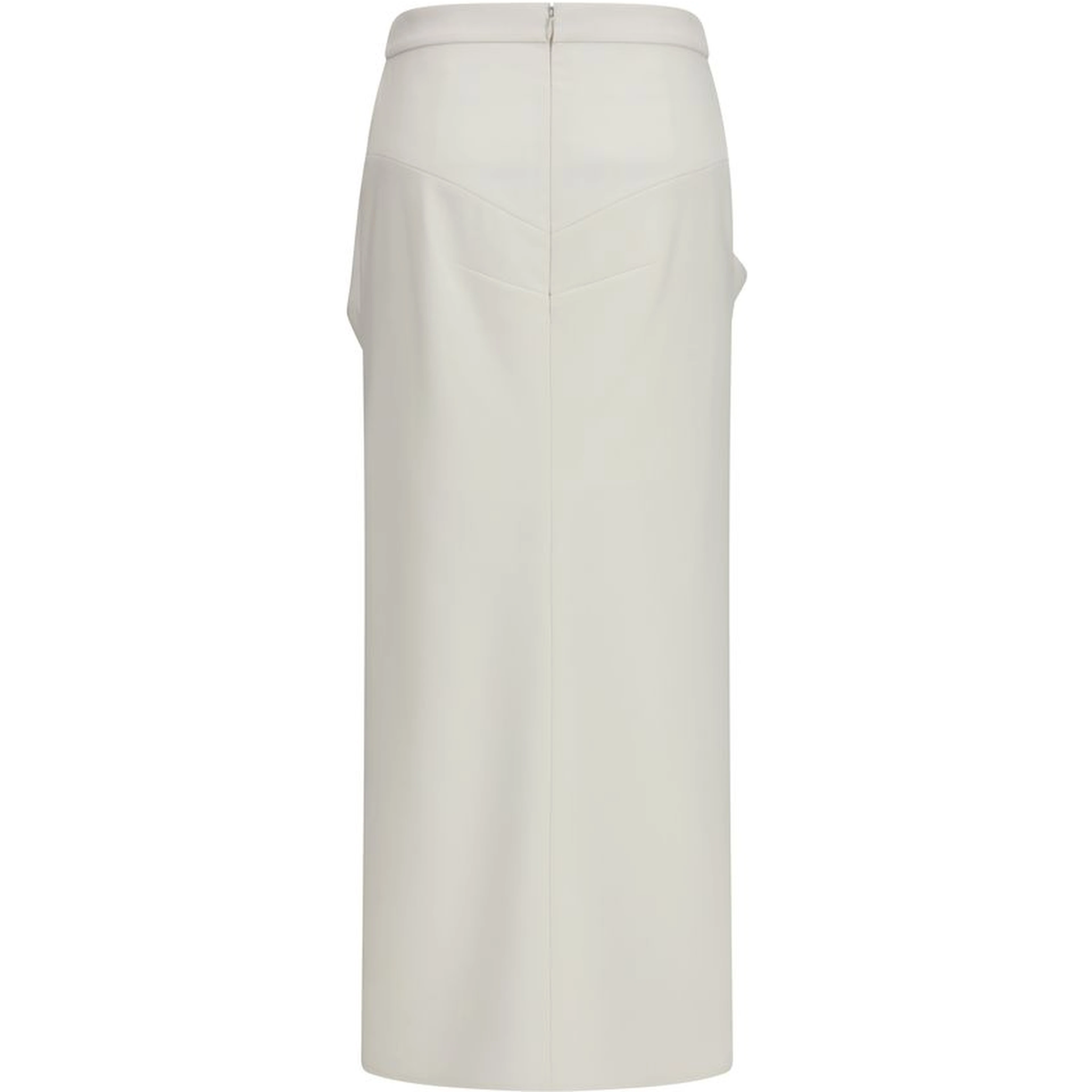 White Wool Oves Aries Long Skirt