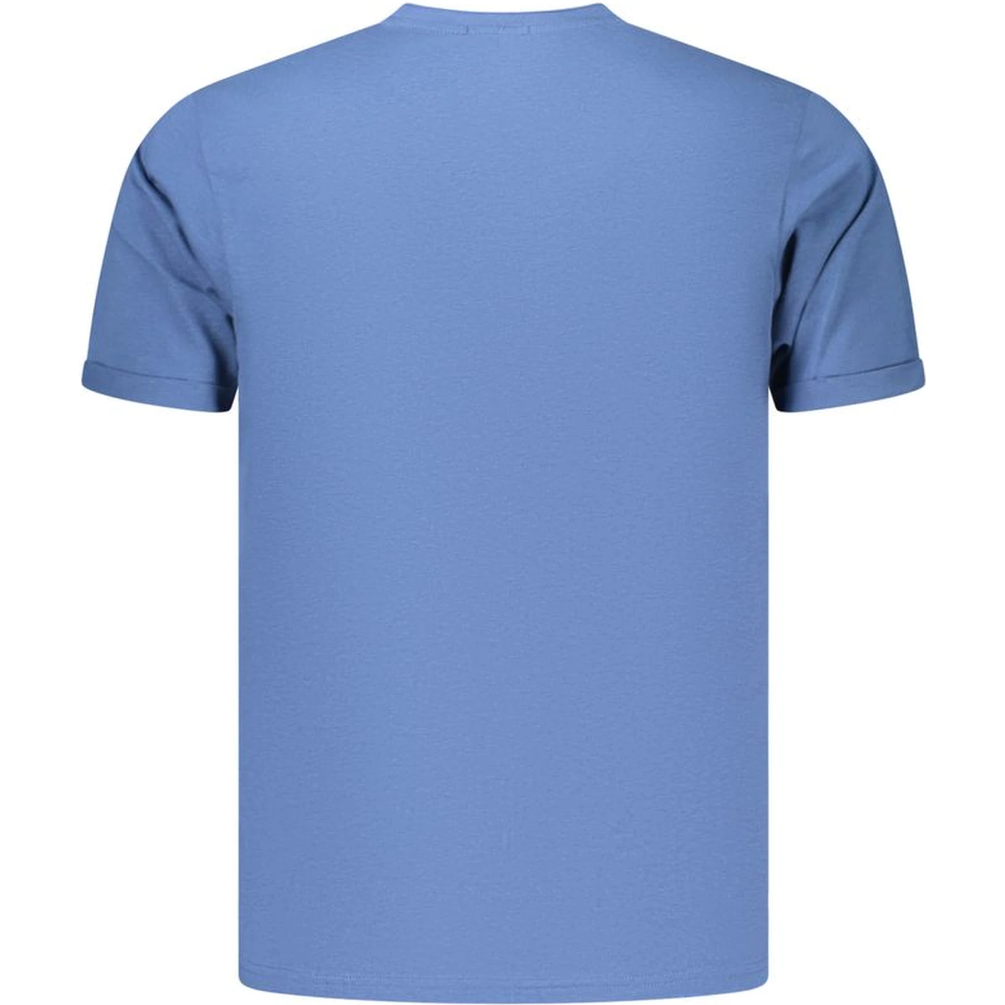 Blue Cotton Men's T-Shirt