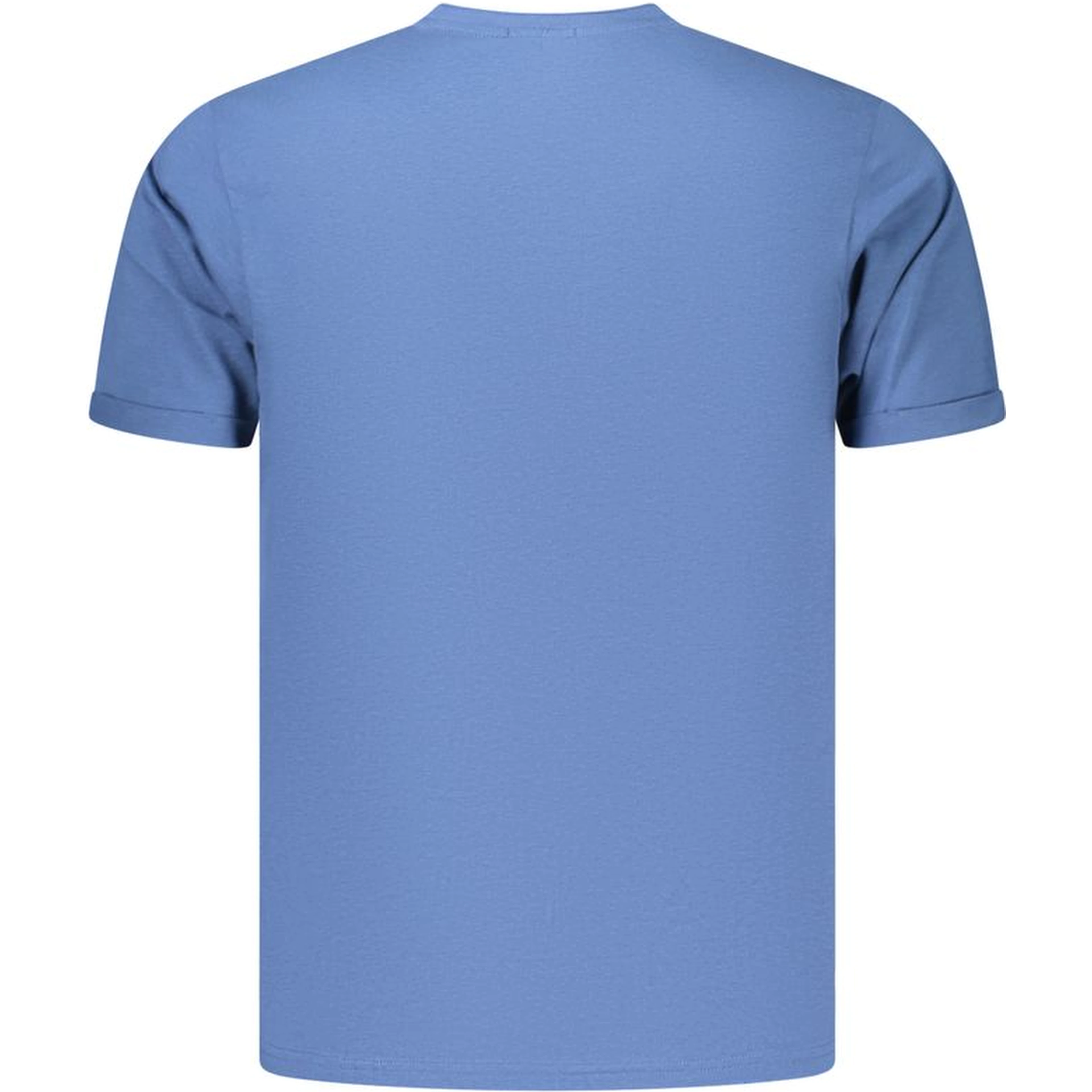 Blue Cotton Men's T-Shirt