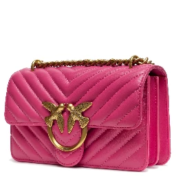Pink Leather Love One Mini Shoulder Bag