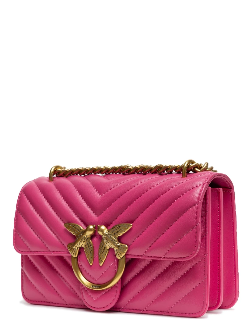 Pink Leather Love One Mini Shoulder Bag