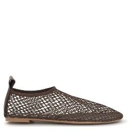 Brown Rubber Ballet Flats