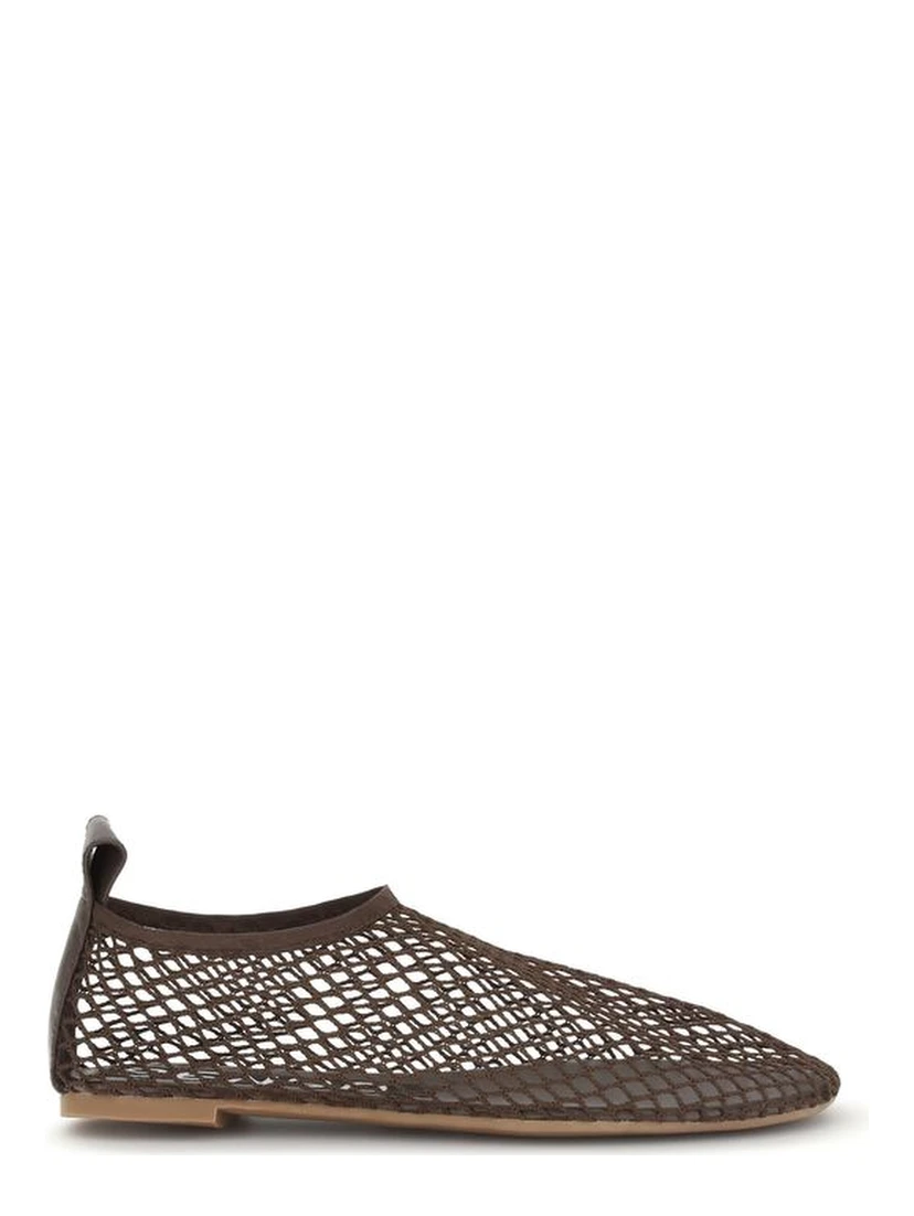 Brown Rubber Ballet Flats