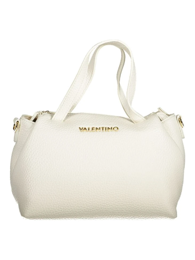 Bianco Polyurethane Woman Handbag