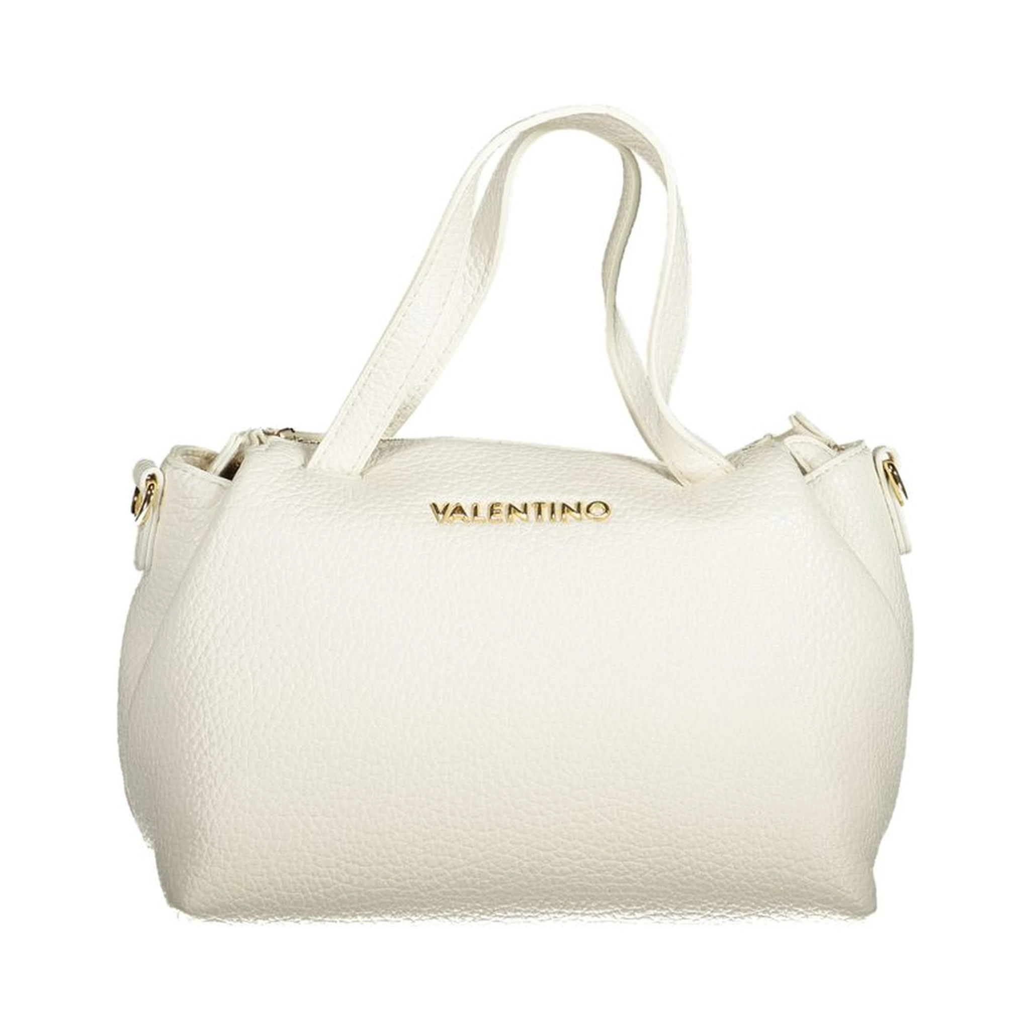 Bianco Polyurethane Woman Handbag