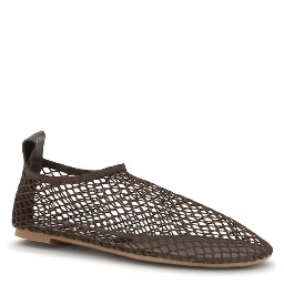 Brown Rubber Ballet Flats