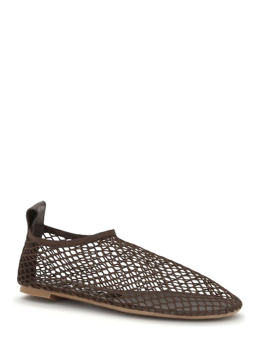 Brown Rubber Ballet Flats