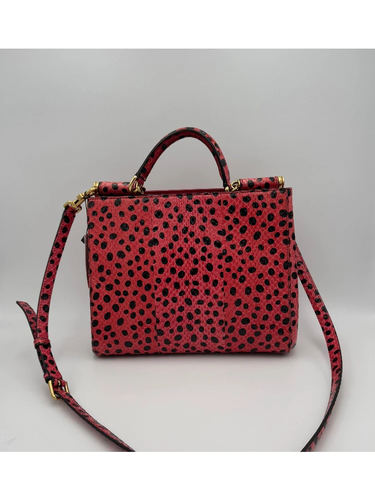 DOLCE & GABBANA SICILY in Reptile Skin Handbag