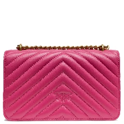 Pink Leather Love One Mini Shoulder Bag