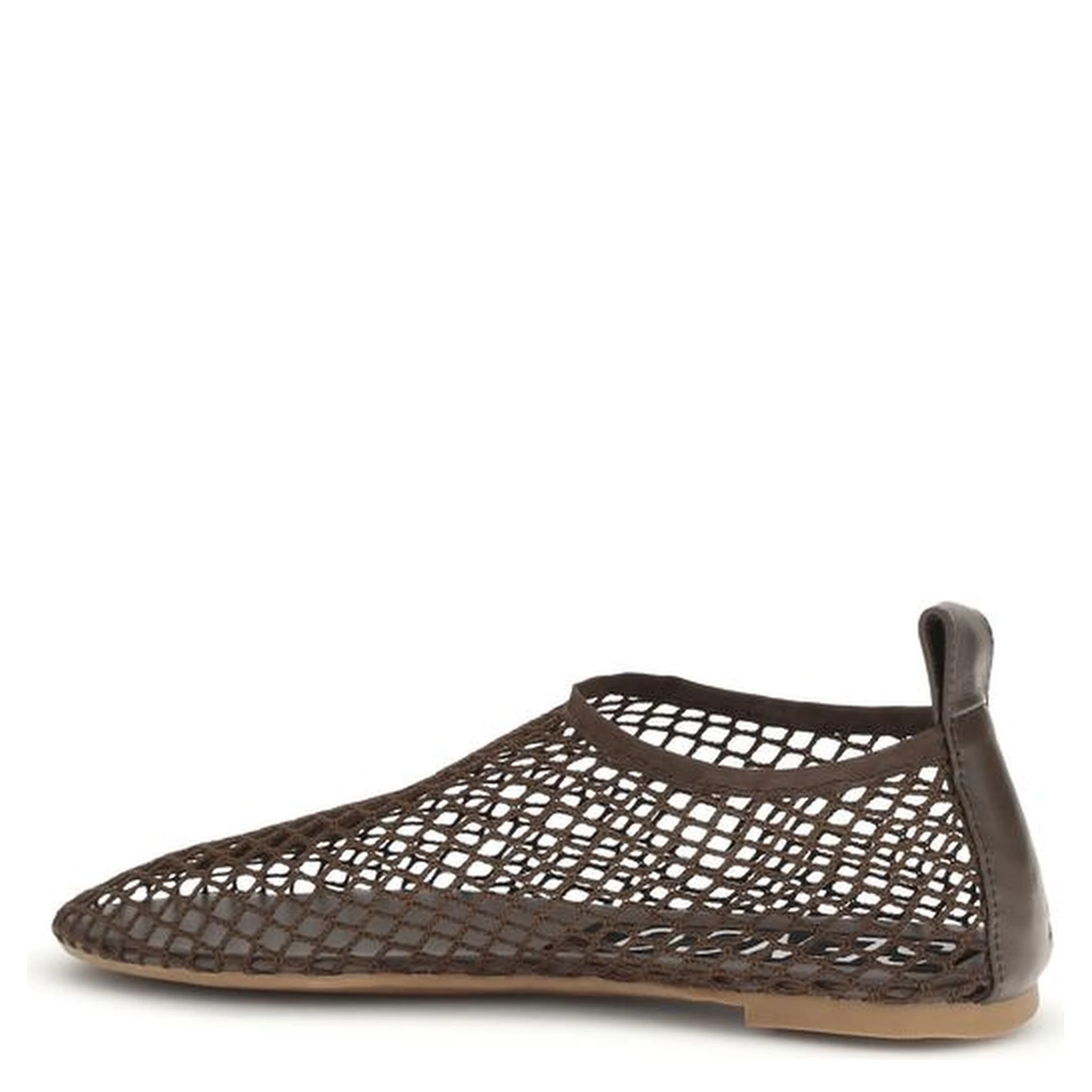 Brown Rubber Ballet Flats