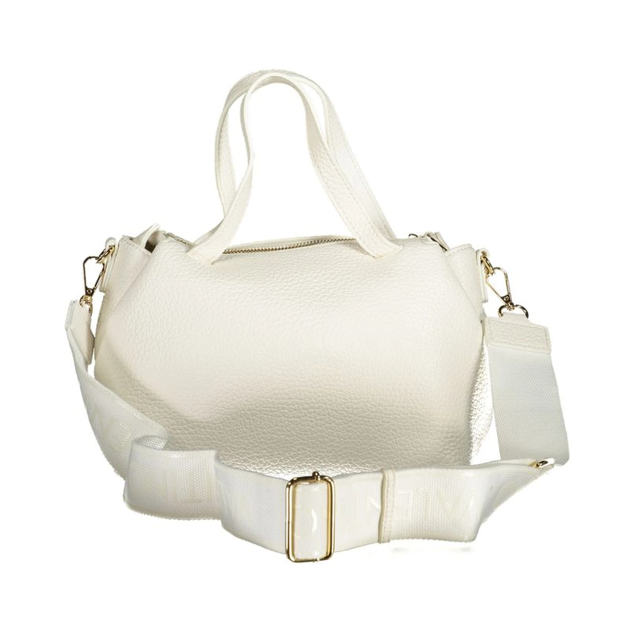 Bianco Polyurethane Woman Handbag
