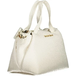 Bianco Polyurethane Woman Handbag