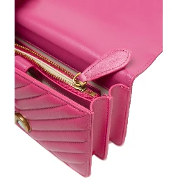 Pink Leather Love One Mini Shoulder Bag