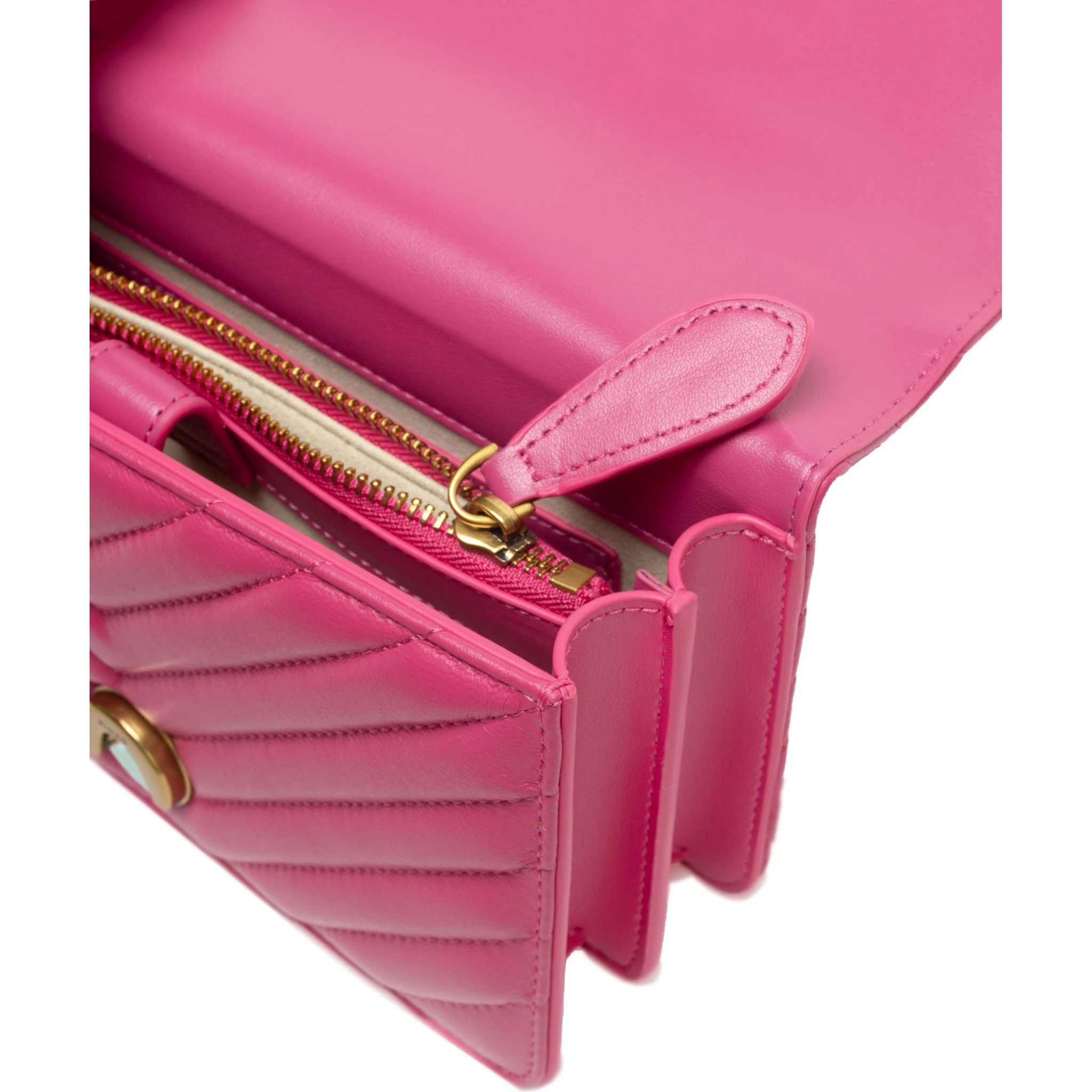 Pink Leather Love One Mini Shoulder Bag