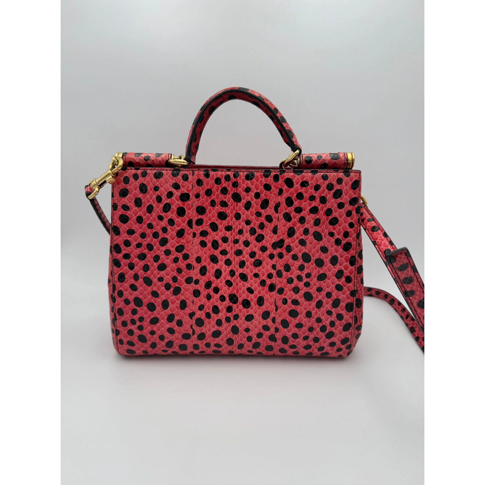 DOLCE & GABBANA SICILY in Reptile Skin Handbag