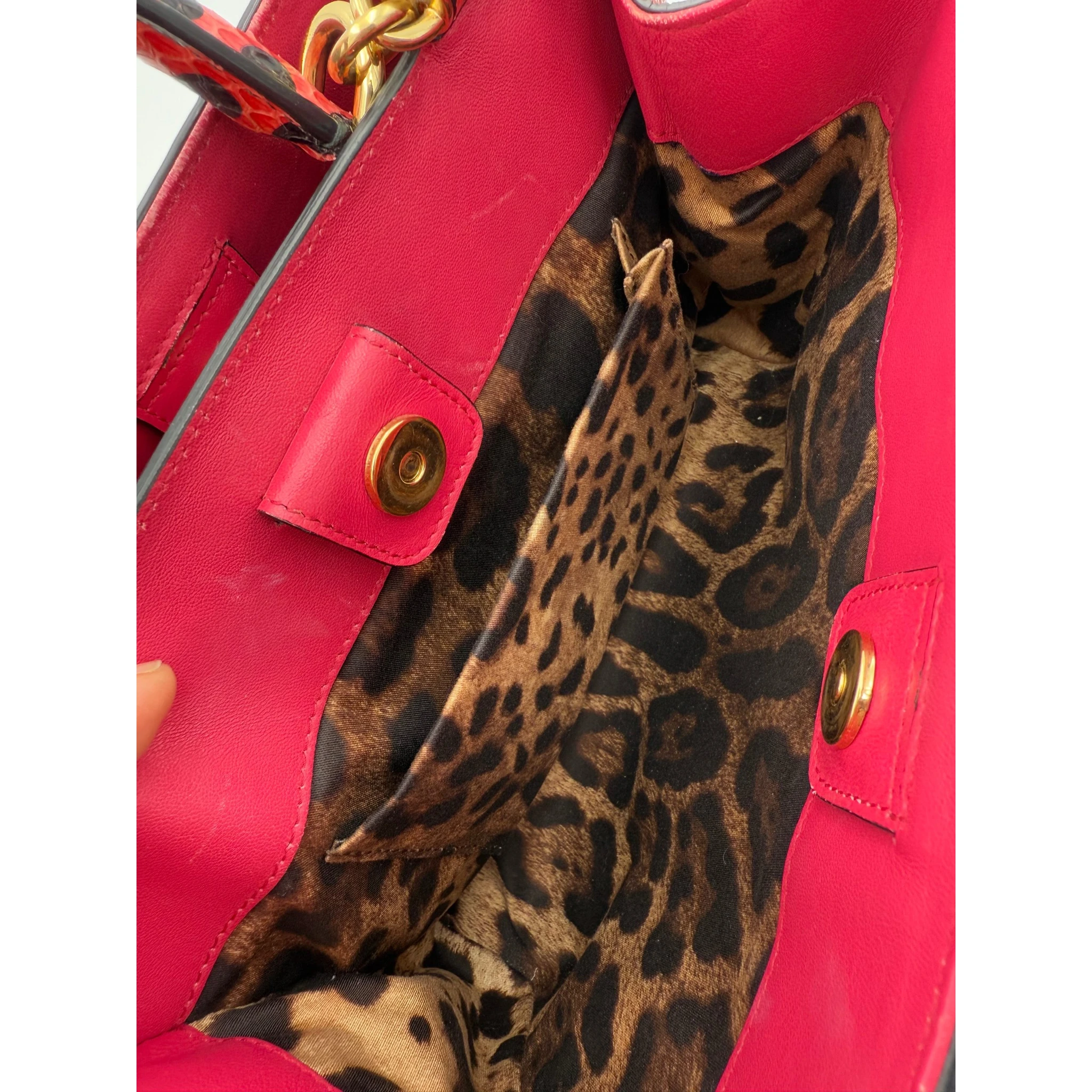 DOLCE & GABBANA SICILY in Reptile Skin Handbag