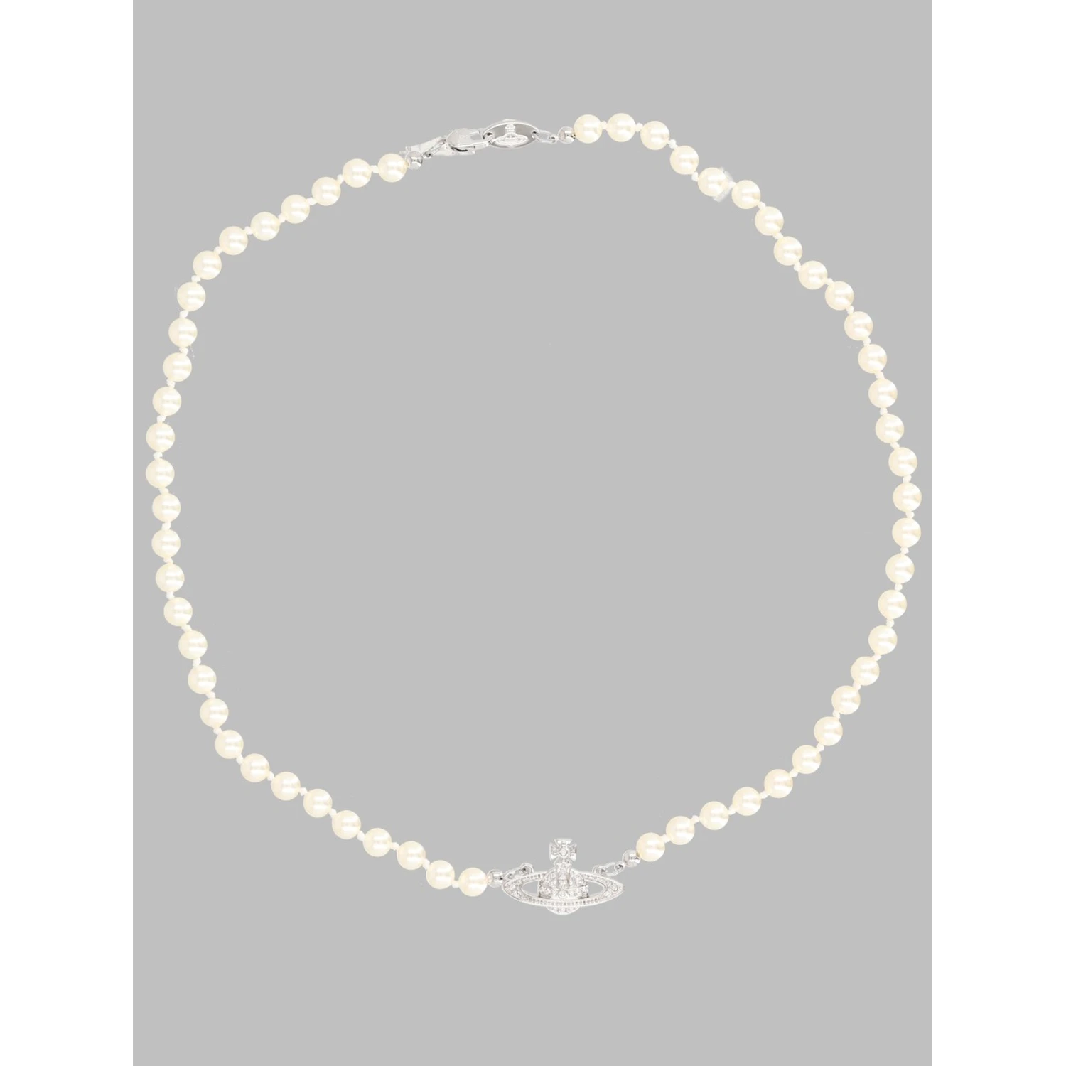 COLLANA DI PERLE CON ORB IN BASSO RILIEVO