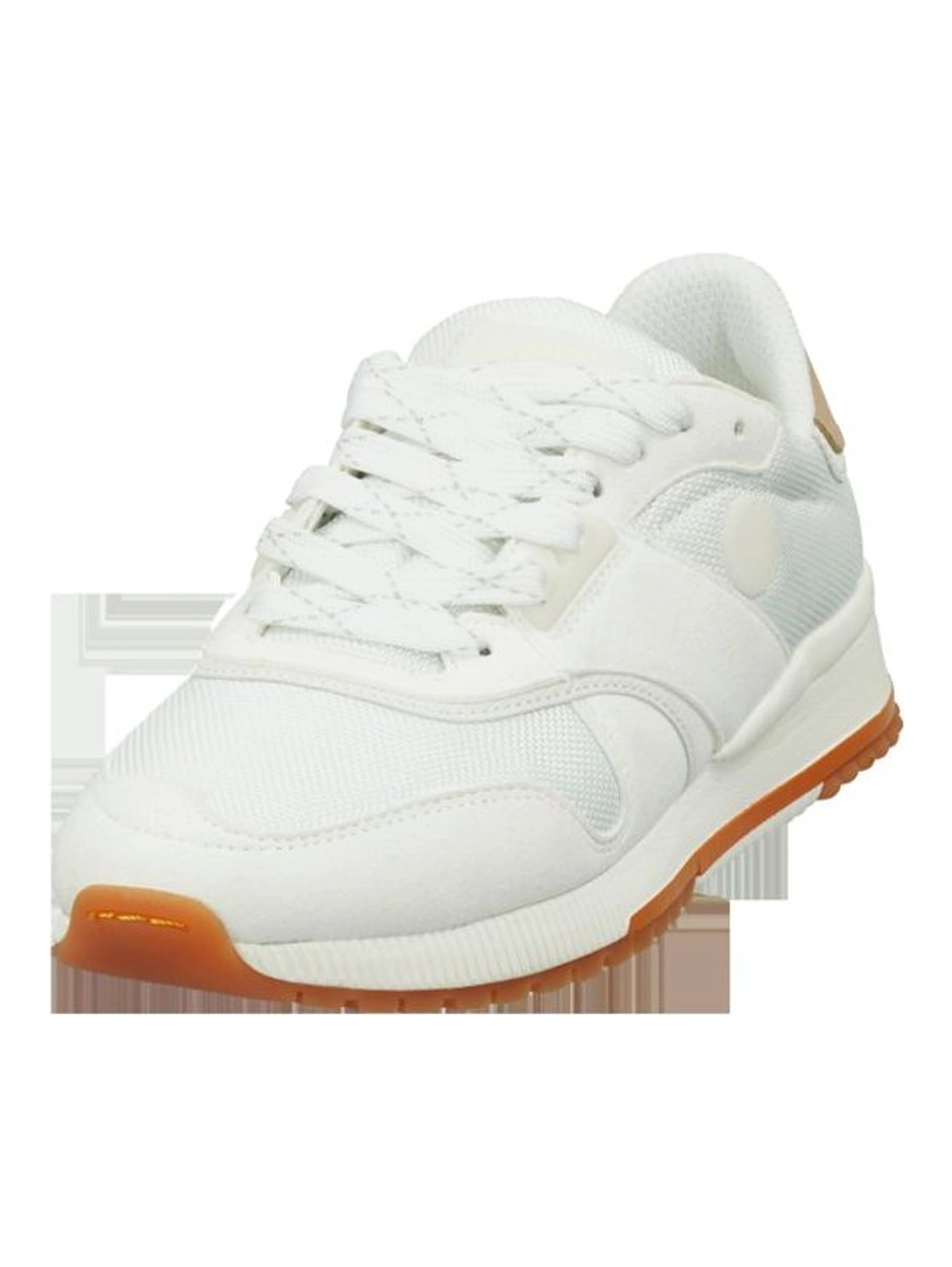 White Leather Athletic Sneakers
