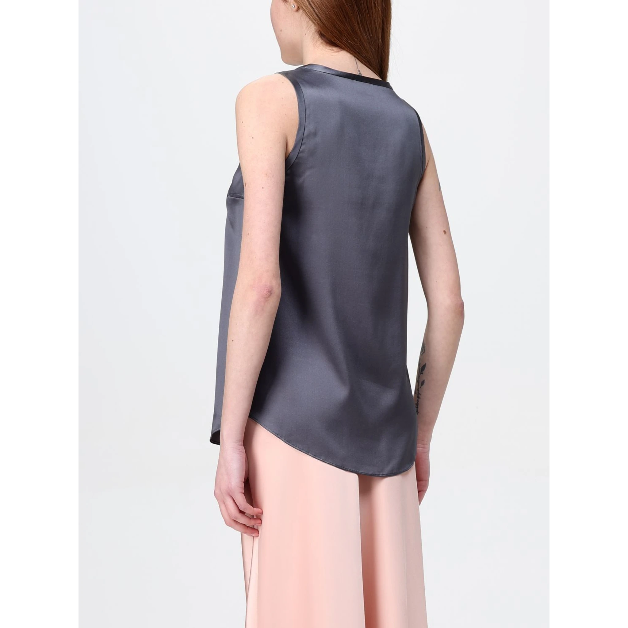 Bicolor Silk Tank Tops