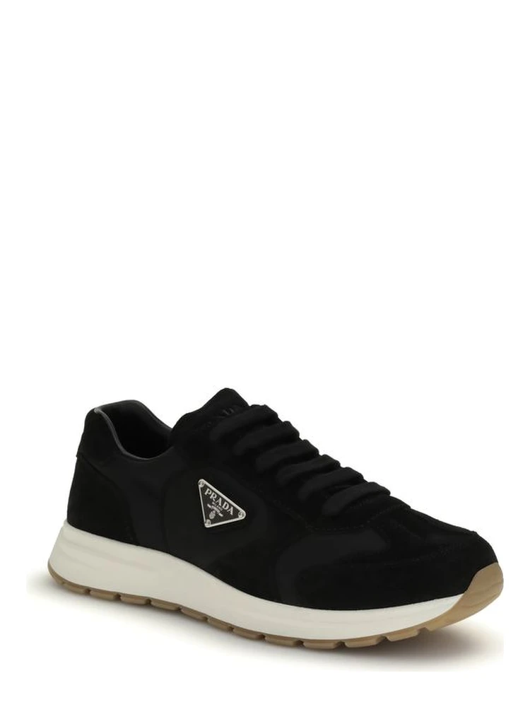 Black Recycled Polyamide Athletic Sneakers alternative