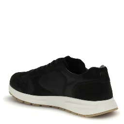 Black Recycled Polyamide Athletic Sneakers