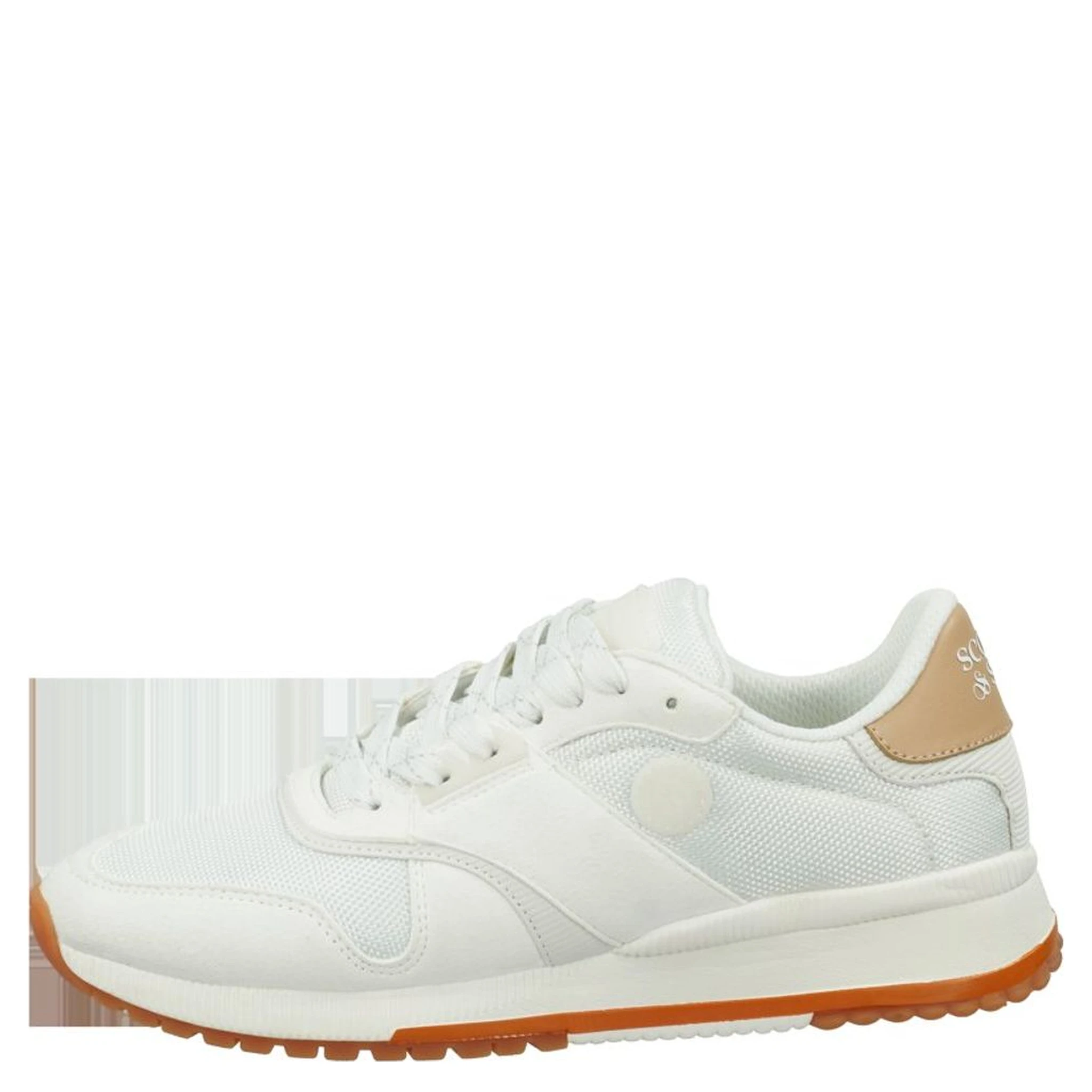 White Leather Athletic Sneakers