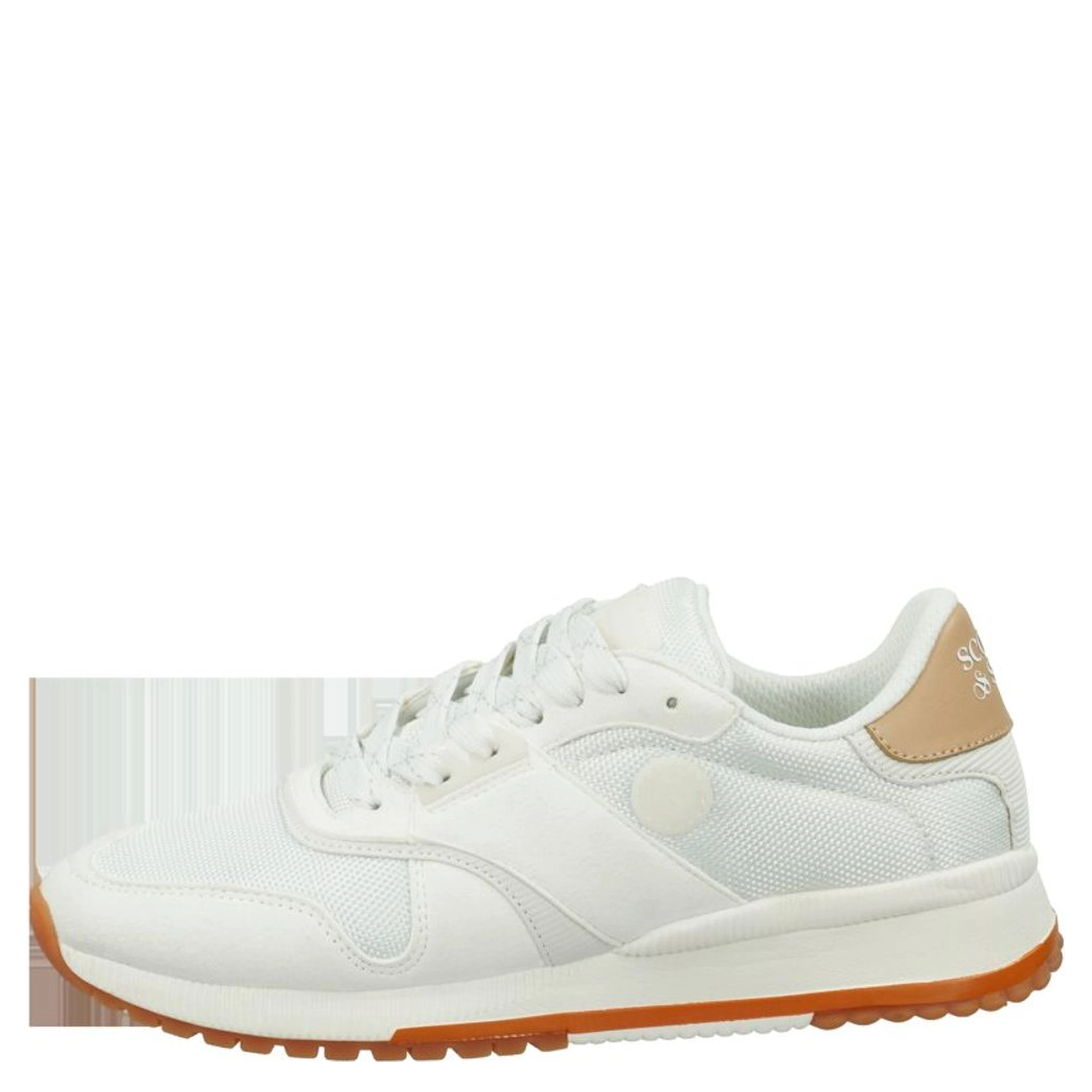 White Leather Athletic Sneakers
