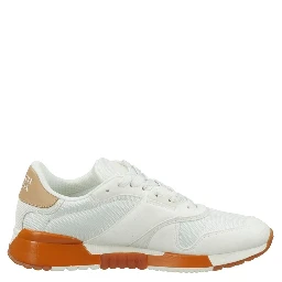 White Leather Athletic Sneakers