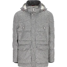 Brunello Cucinelli Coats Grey