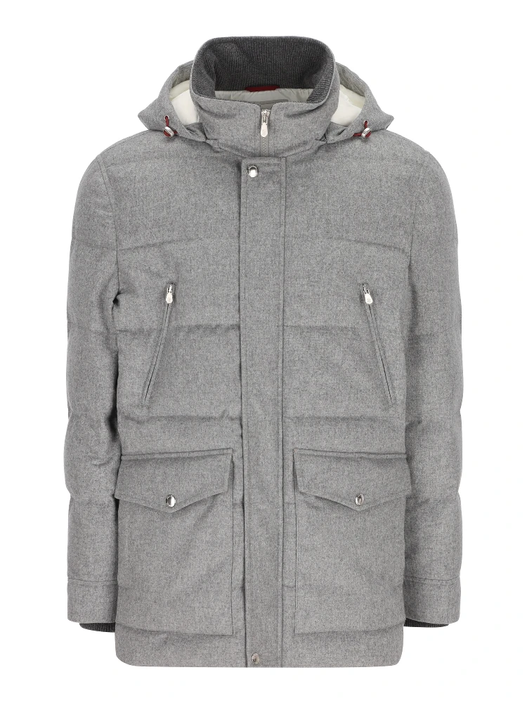 Brunello Cucinelli Coats Grey