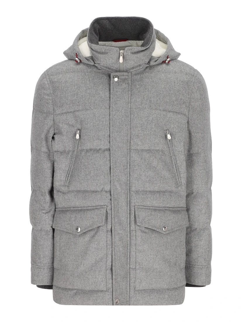 Brunello Cucinelli Coats Grey