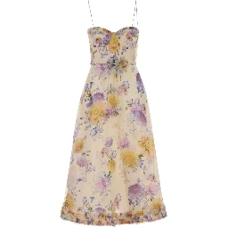 LUNA RUFFLE MIDI DRESS
