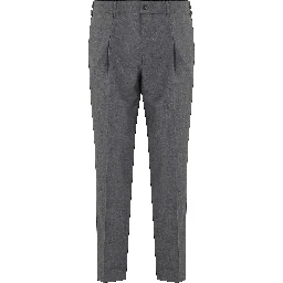 PANTALONE TELA UNITA IN LANA RITORTA