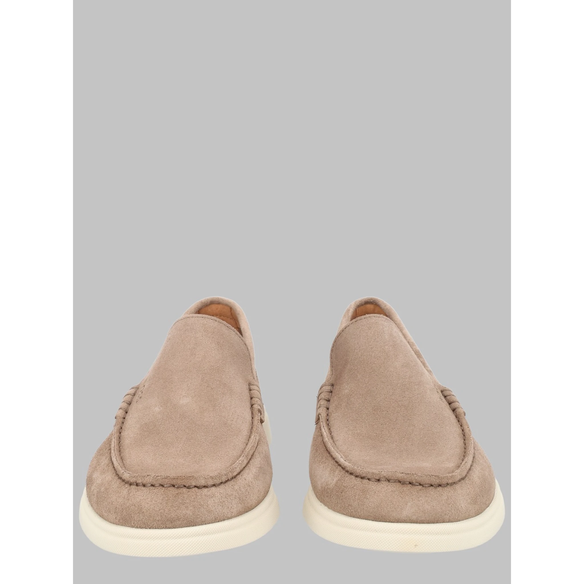 MOCASSINO IN PELLE SCAMOSCIATA CON LOGO