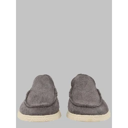MOCASSINO IN PELLE SCAMOSCIATA CON LOGO