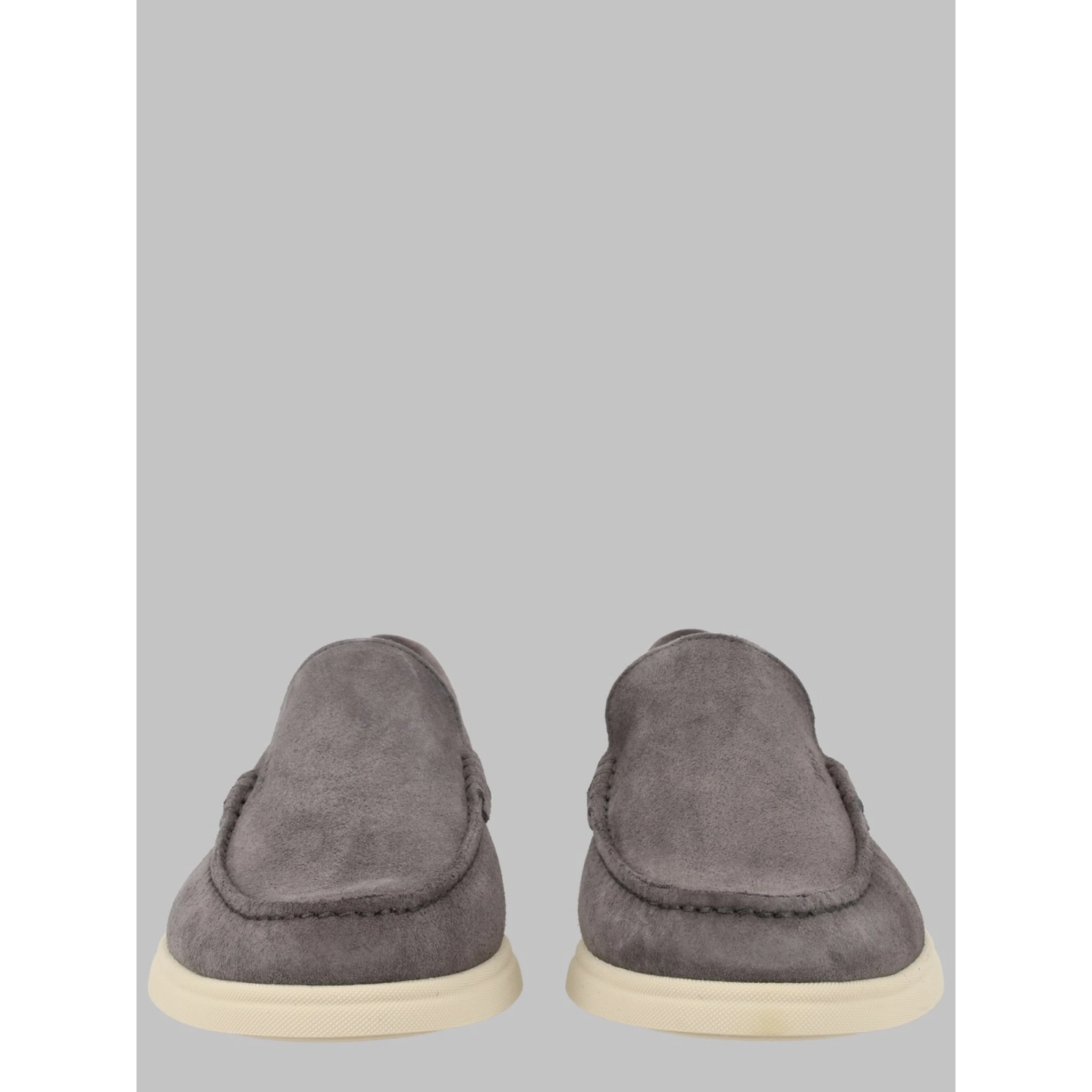 MOCASSINO IN PELLE SCAMOSCIATA CON LOGO