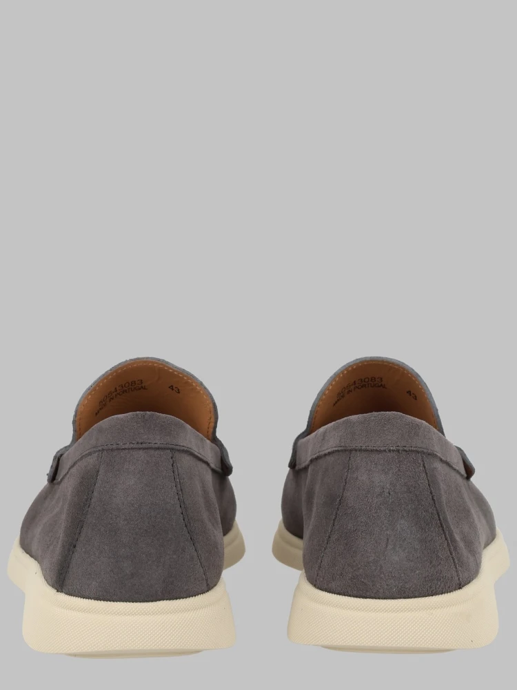 MOCASSINO IN PELLE SCAMOSCIATA CON LOGO alternative