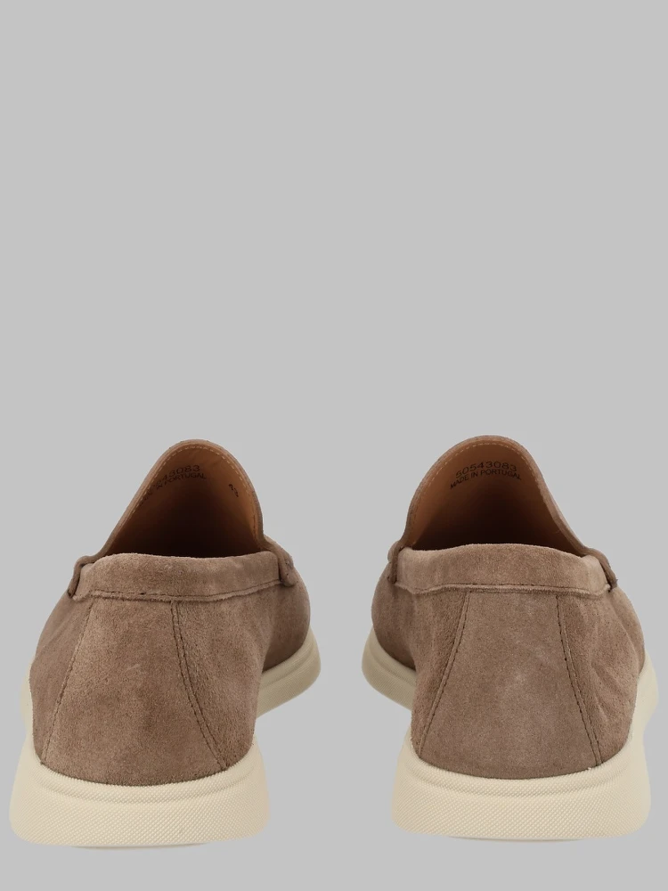 MOCASSINO IN PELLE SCAMOSCIATA CON LOGO alternative