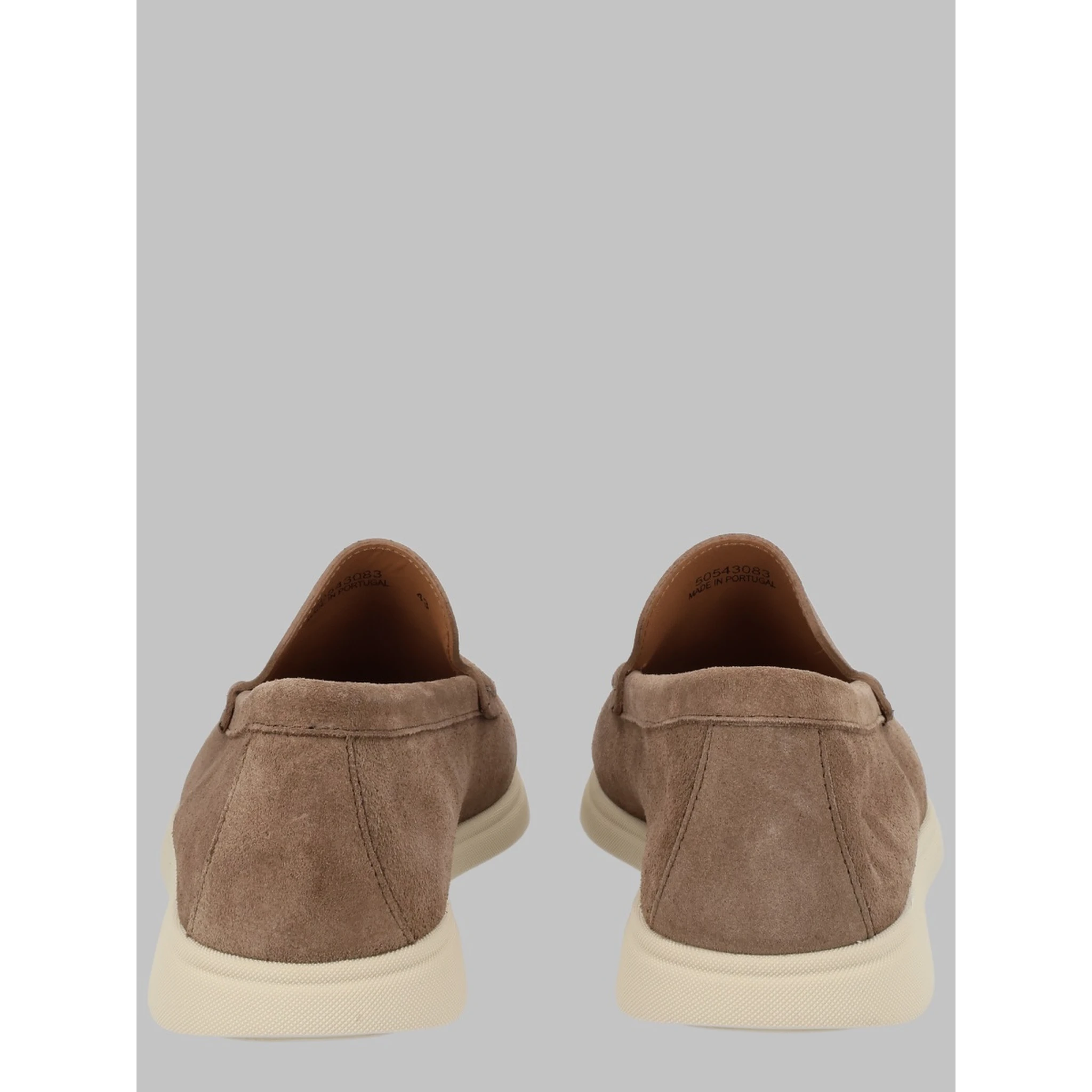 MOCASSINO IN PELLE SCAMOSCIATA CON LOGO