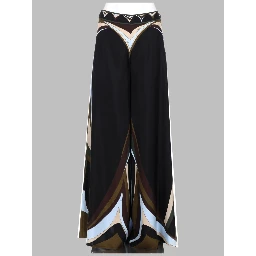 PANTALONE PALAZZO IN SETA STAMPA FARI