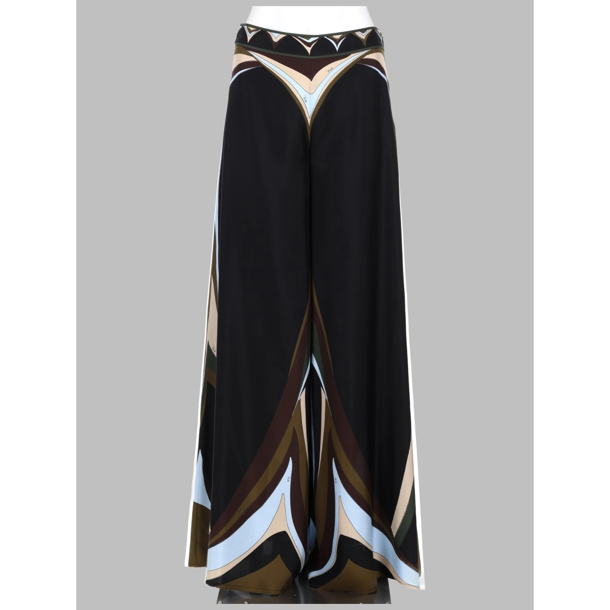 PANTALONE PALAZZO IN SETA STAMPA FARI