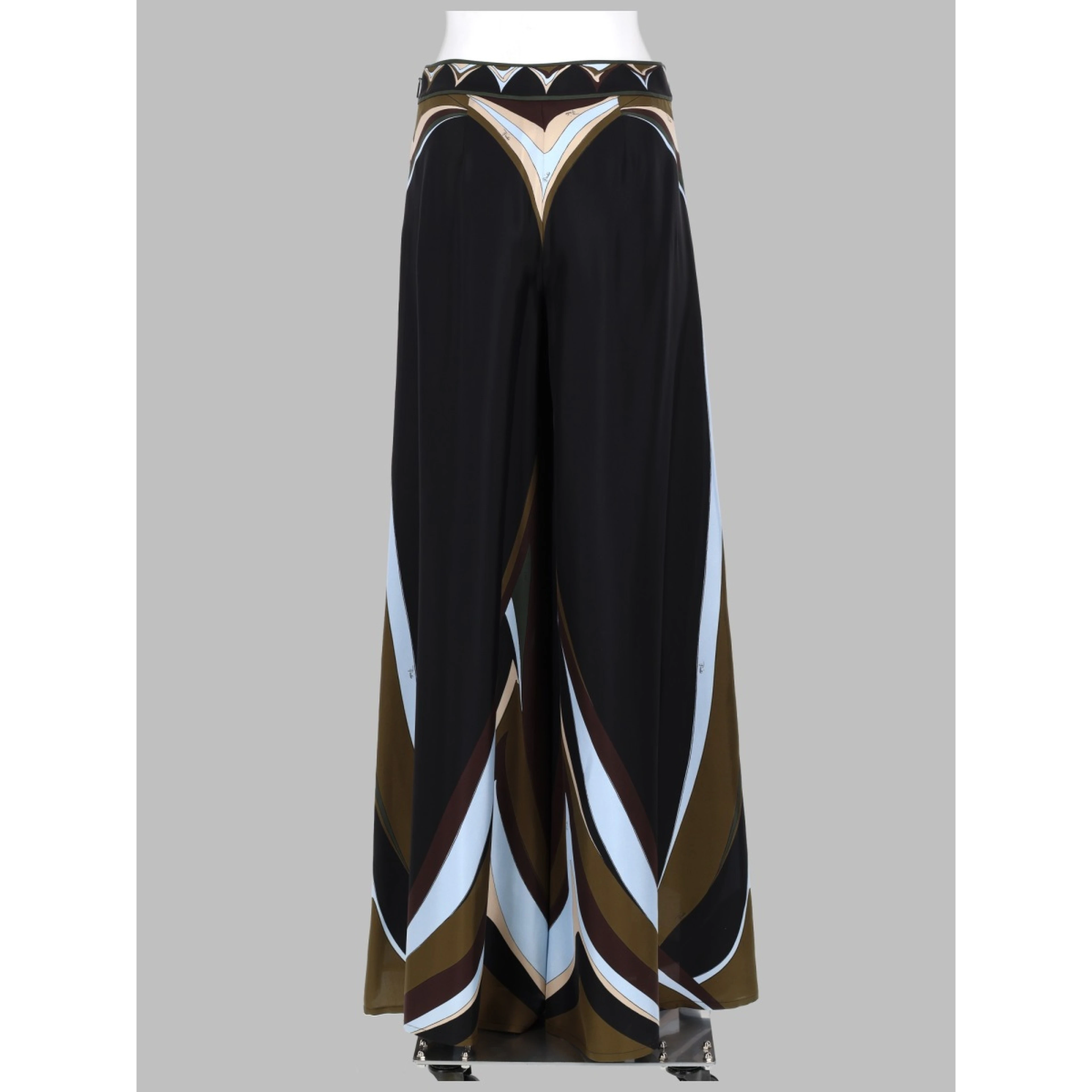 PANTALONE PALAZZO IN SETA STAMPA FARI