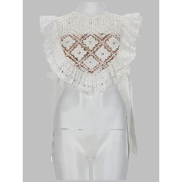 CROPTOP IN CROCHET CON INSERTI IN PIZZO