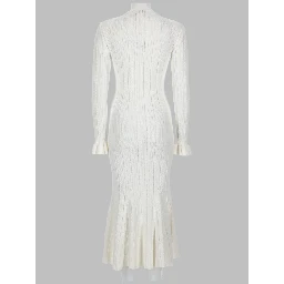 ABITO MIDI IN MAGLIA POINTELLE