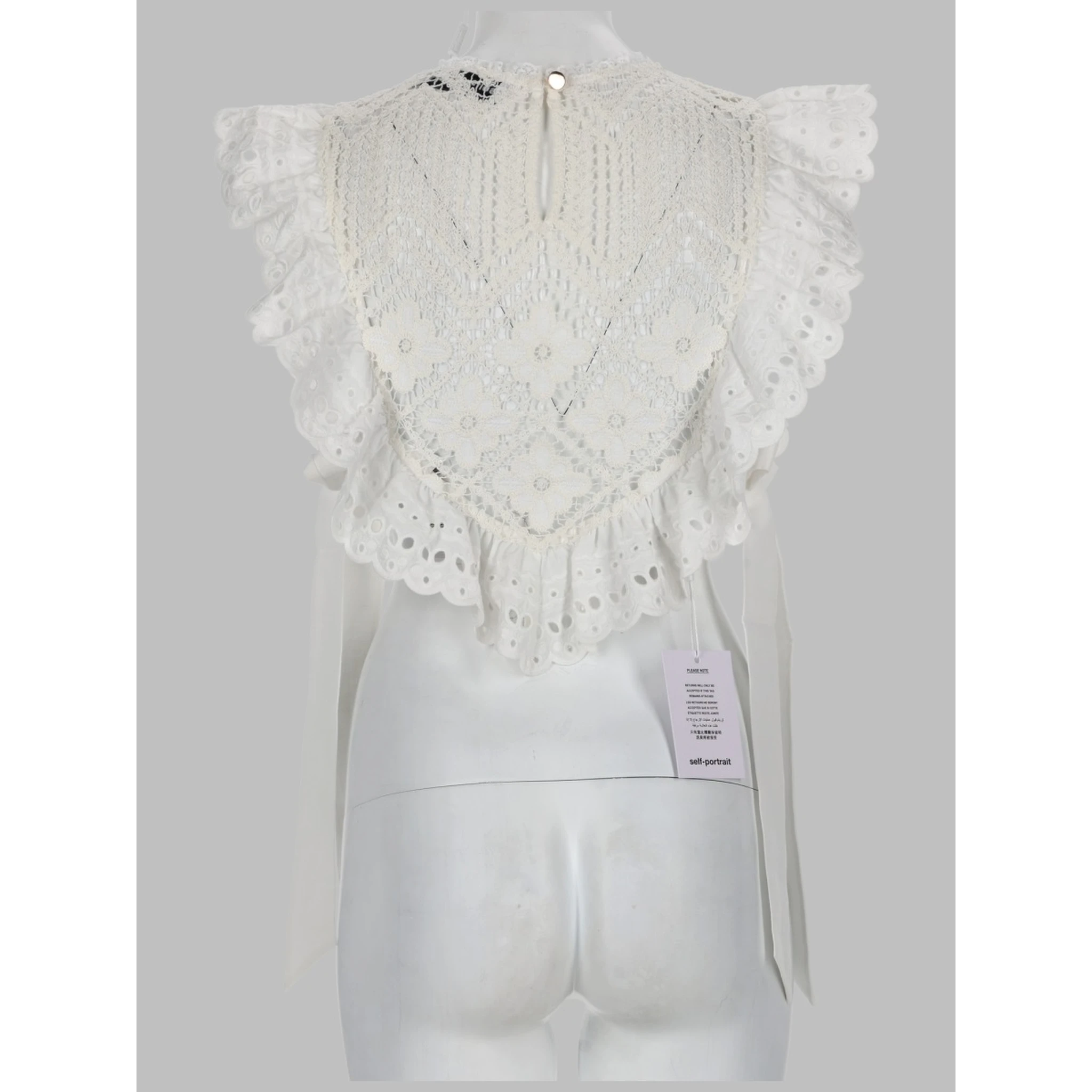 CROPTOP IN CROCHET CON INSERTI IN PIZZO