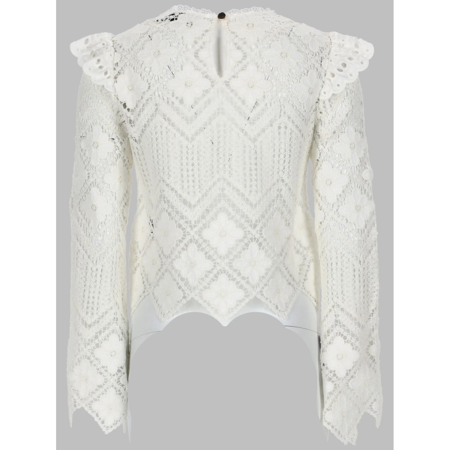 TOP IN CROCHET CON INSERTI IN PIZZO
