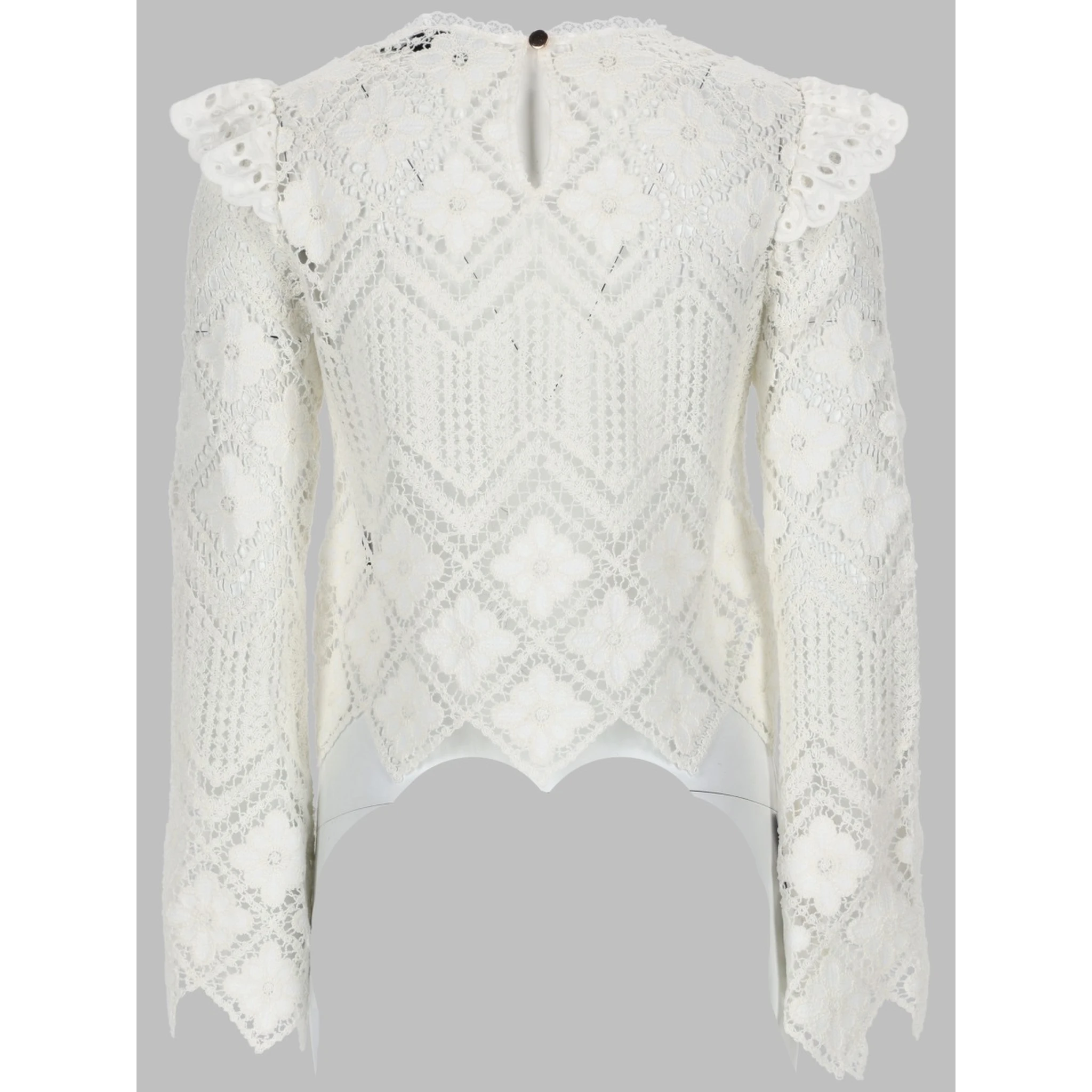 TOP IN CROCHET CON INSERTI IN PIZZO