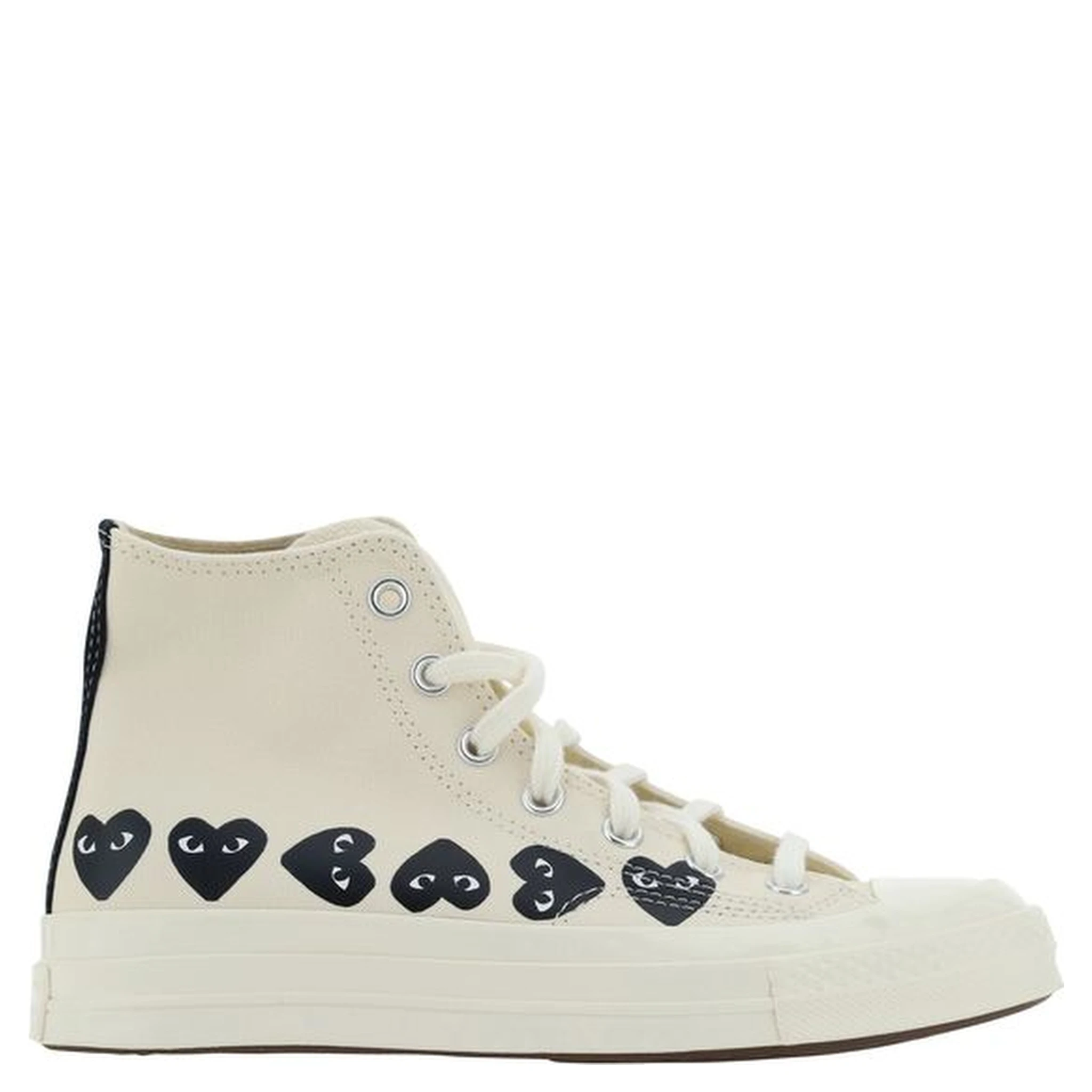 White Rubber High Top Sneakers