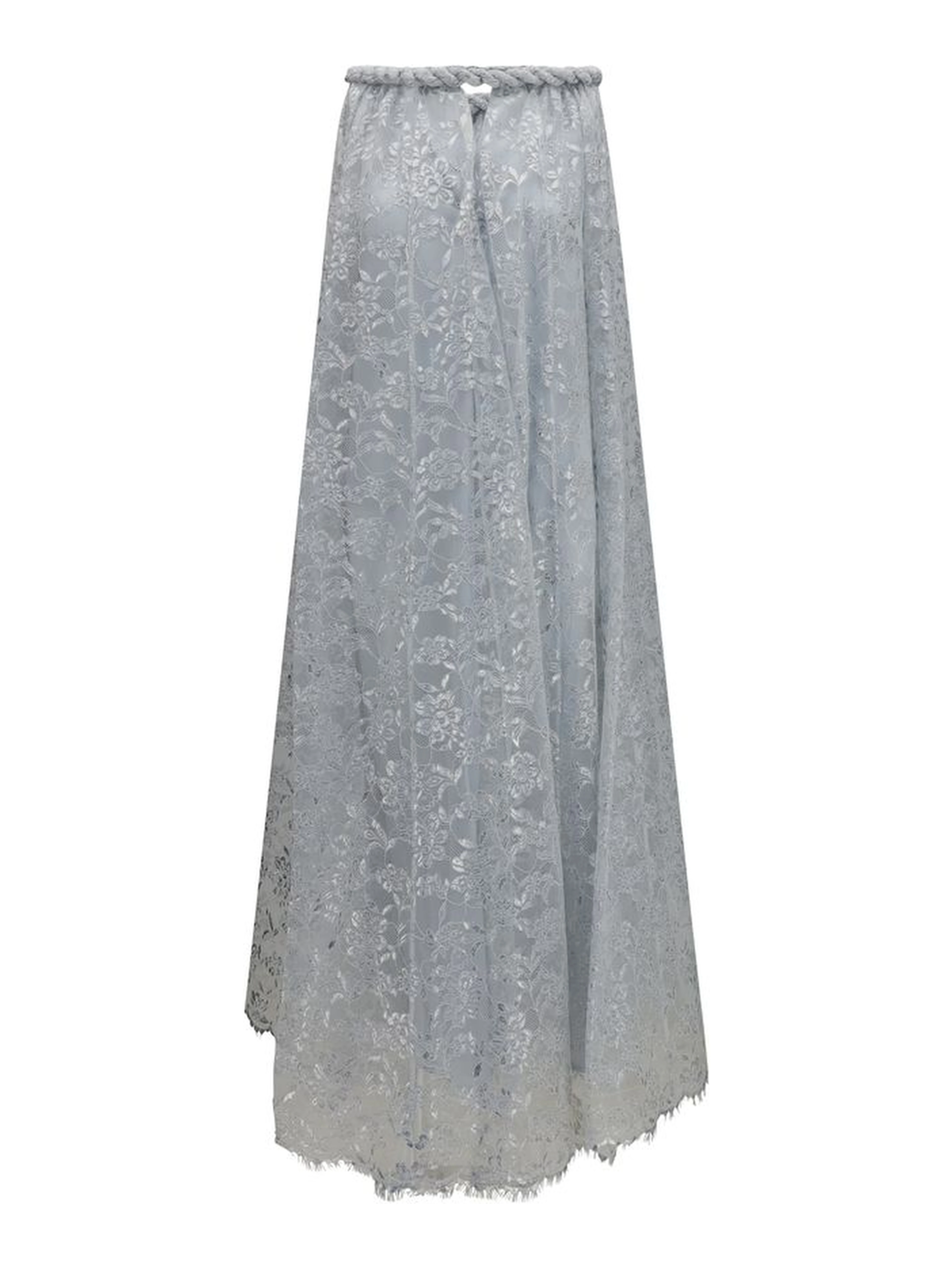 Silver Polyester Coat