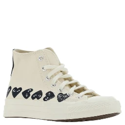 White Rubber High Top Sneakers